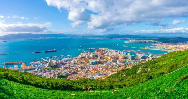 Aerial View Gibraltar Taken Top Upper Rock — Stockfoto