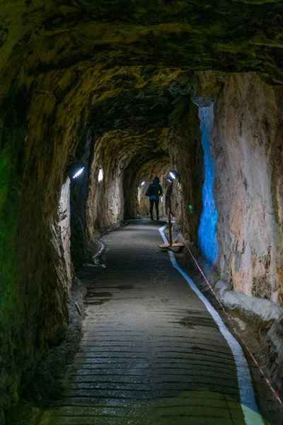 View Great Siege Tunnel Gibraltar — Fotografia de Stock