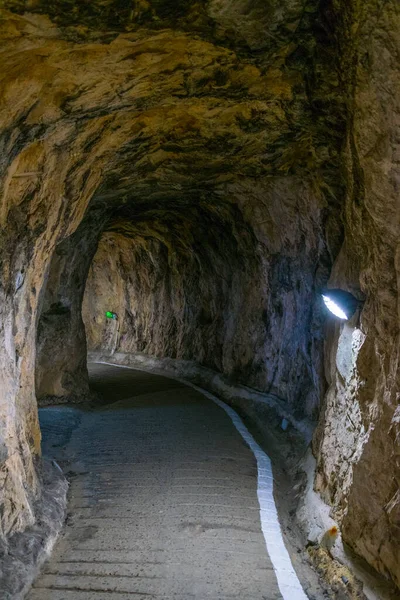 Вид Большой Осадной Тоннель Гибралтаре — стоковое фото