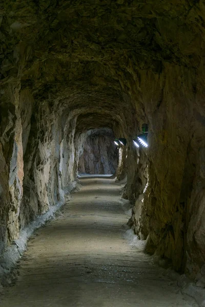 Widok Wielkiego Tunelu Oblężniczego Gibraltarze — Zdjęcie stockowe