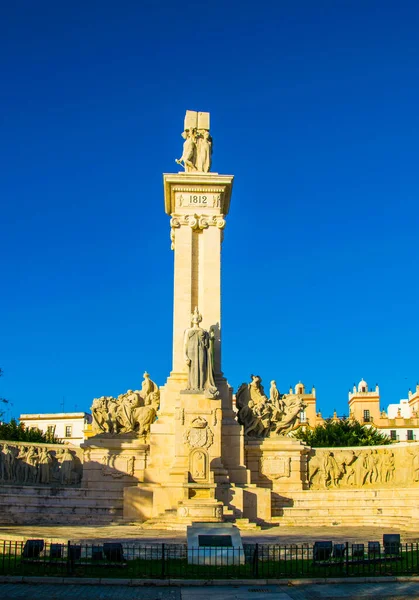 Denkmal Der Verfassung Cadiz Spanien — Stockfoto