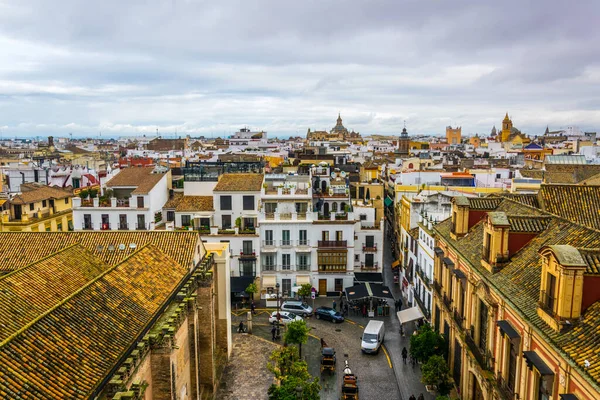 Aerial View Spanish City Sevilla Taken Top Giralda Tower — Stockfoto