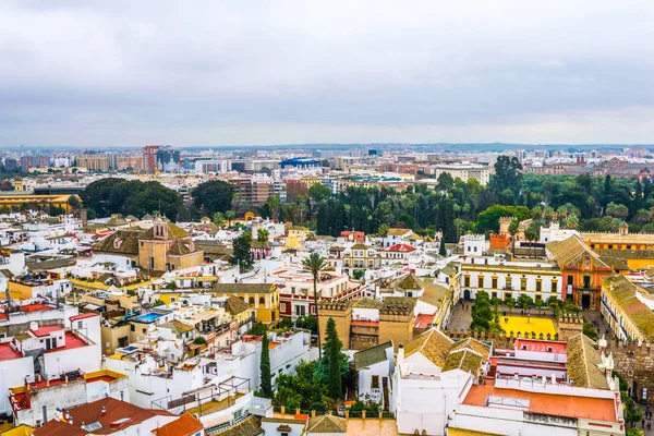 Aerial View Spanish City Sevilla Taken Top Giralda Tower — Stockfoto