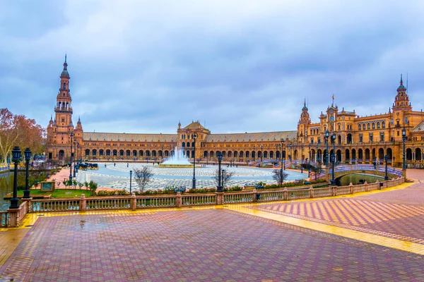 Plaza Espana Cidade Espanhola Sevilla — Fotografia de Stock