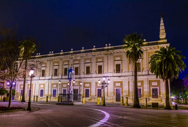 Night View General Archive Indies Archivo General Indias Seville — стоковое фото