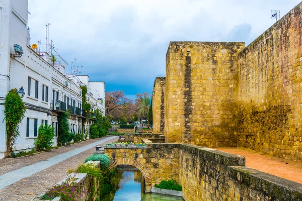 View Fortification Artificial Pond Situated Spanish City Cordoba — Stock Photo, Image