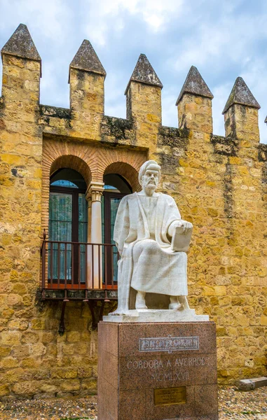 Staty Filosofen Averroes Cordoba Spanien — Stockfoto