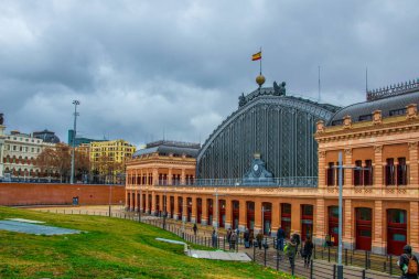 Madrid 'deki Atocha tren istasyonunun görüntüsü