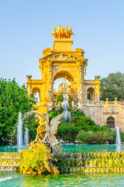 cascada monumental fountain in the ciutadella park Barcelona, Spain