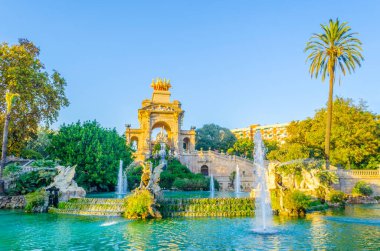 cascada monumental fountain in the ciutadella park Barcelona, Spain