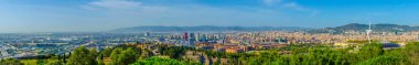 Olimpiyat Parkı dahil Barselona Panoraması.