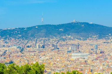 Barselona 'ya bakan Tibidabo lunaparkı, Spai