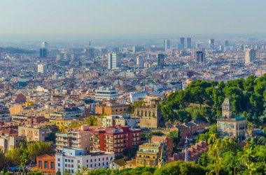 Barcelona 'nın havadan görünüşü, Spai