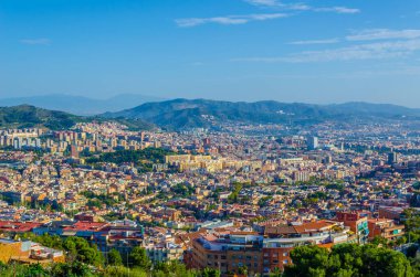 Barcelona 'nın havadan görünüşü, Spai