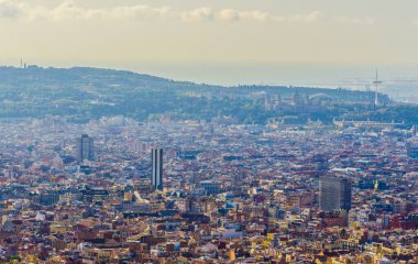 Barcelona 'nın havadan görünüşü, Spai
