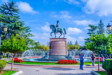 İspanyol Logron şehrinde General Espartero 'nun heykeli