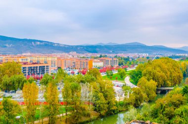 Pamplona 'nın havadan görünüşü, Spai