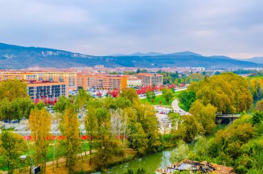 Pamplona 'nın havadan görünüşü, Spai