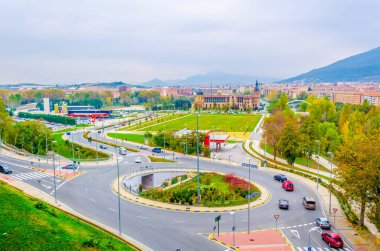 Pamplona 'nın havadan görünüşü, Spai