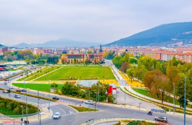 Pamplona 'nın havadan görünüşü, Spai