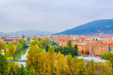 Pamplona 'nın havadan görünüşü, Spai