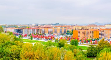 Pamplona 'nın havadan görünüşü, Spai