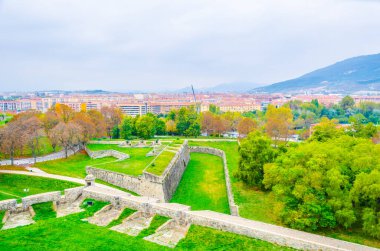 Pamplona, Spai 'de bir kale manzarası