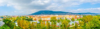 Aerial view of Pamplona, Spai