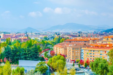 Pamplona 'nın havadan görünüşü, Spai