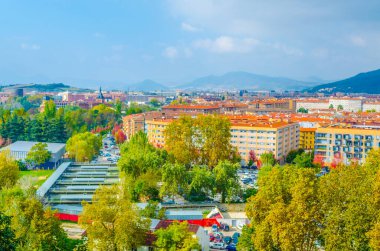 Pamplona 'nın havadan görünüşü, Spai