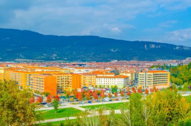 Pamplona 'nın havadan görünüşü, Spai