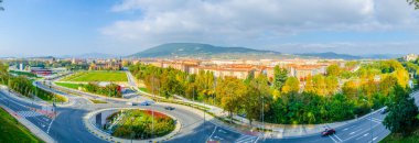 Pamplona 'nın havadan görünüşü, Spai