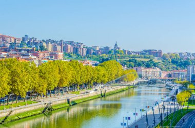 Bilbao, İspanya havadan görünümü