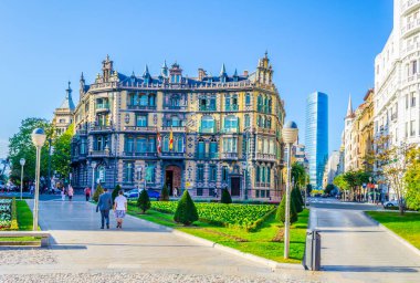 Bilbao, Spai 'deki Chavarri Sarayı manzarası