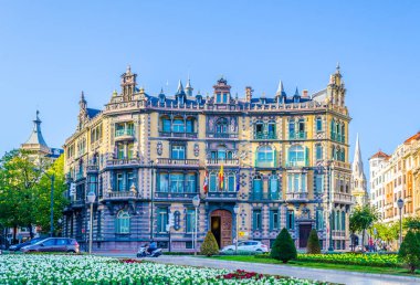 Bilbao, Spai 'deki Chavarri Sarayı manzarası