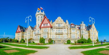 Santander, Spai 'deki Magdalena Sarayı manzarası