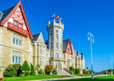 Santander, Spai 'deki Magdalena Sarayı manzarası