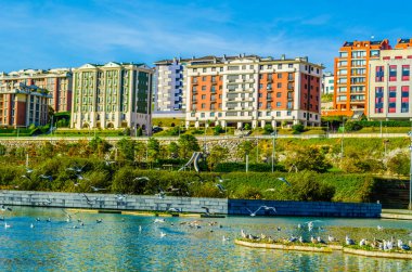 Santander, Spai 'deki Atlantico de las Ilamas parkının manzarası