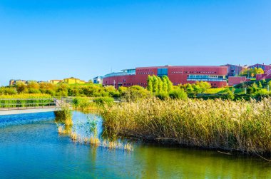 Santander, Spai 'deki Atlantico de las Ilamas parkının manzarası