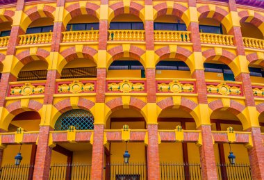 Zaragoza, Spai 'deki Toros Meydanı manzarası