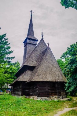 The old wooden church,village museum,Bucharest,Romania,Europe