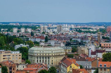 Hırvat başkenti zagreb 'in hava görüntüsü