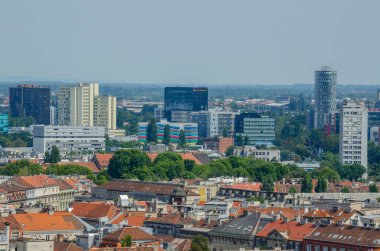 Hırvat başkenti zagreb 'in hava görüntüsü