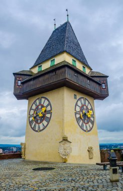 ünlü Saat Kulesi (uhrturm) graz, styria, Avusturya