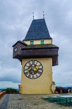 ünlü Saat Kulesi (uhrturm) graz, styria, Avusturya