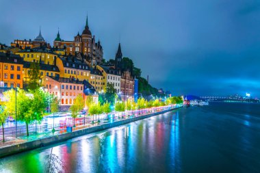 Sodermalm Adası ile Stockholm Panoraması