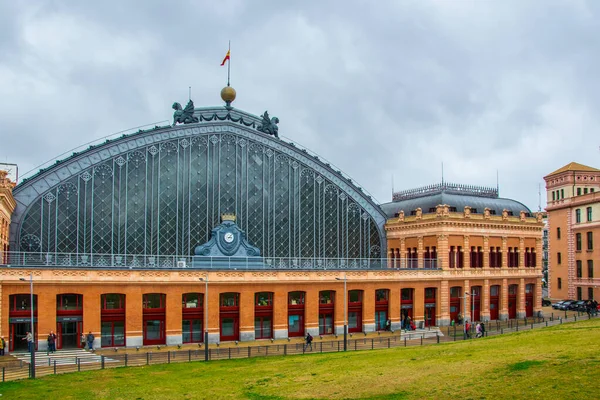 View Atocha Train Station Madrid — Foto Stock