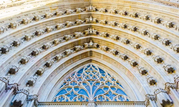 Detail Main Gate Cathedral Barcelon — Stock Photo, Image
