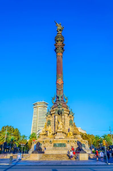 İspanya, Barcelona 'da bulunan anıtın manzarası