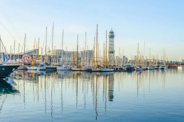 Port Vell Barcelona Spai — Foto de Stock